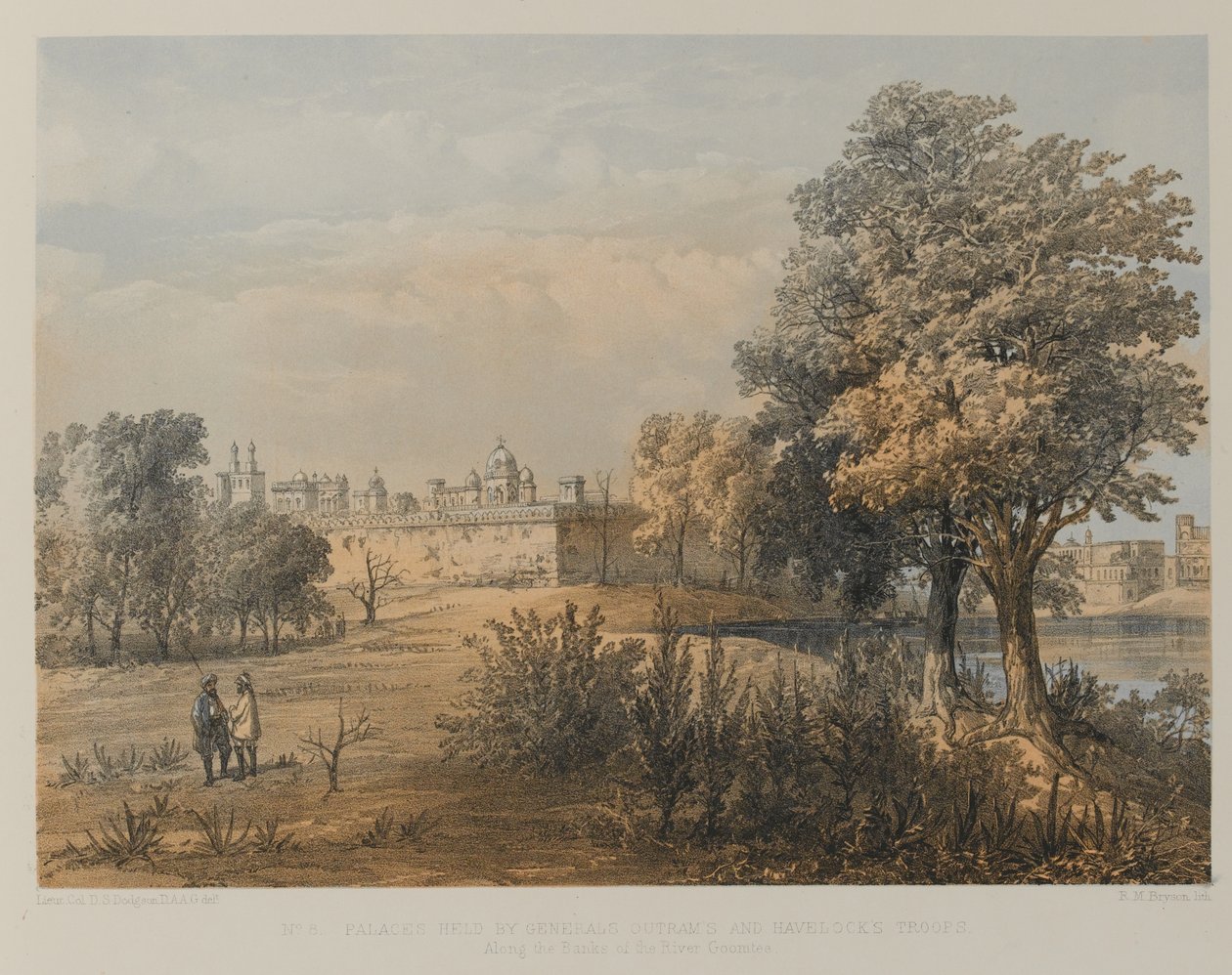 Palais tenus par les troupes des généraux Outram et Havelock - David Scott Lieutenant Colonel (after) Dodgson