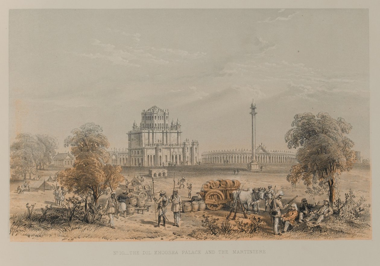Le palais de Dil Khoosha et la Martinière - David Scott Lieutenant Colonel (after) Dodgson