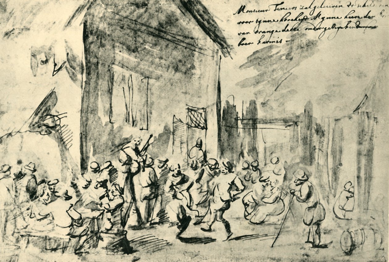 Danse de campagne, milieu-fin du 17ème siècle, 1943 - David Teniers the Younger