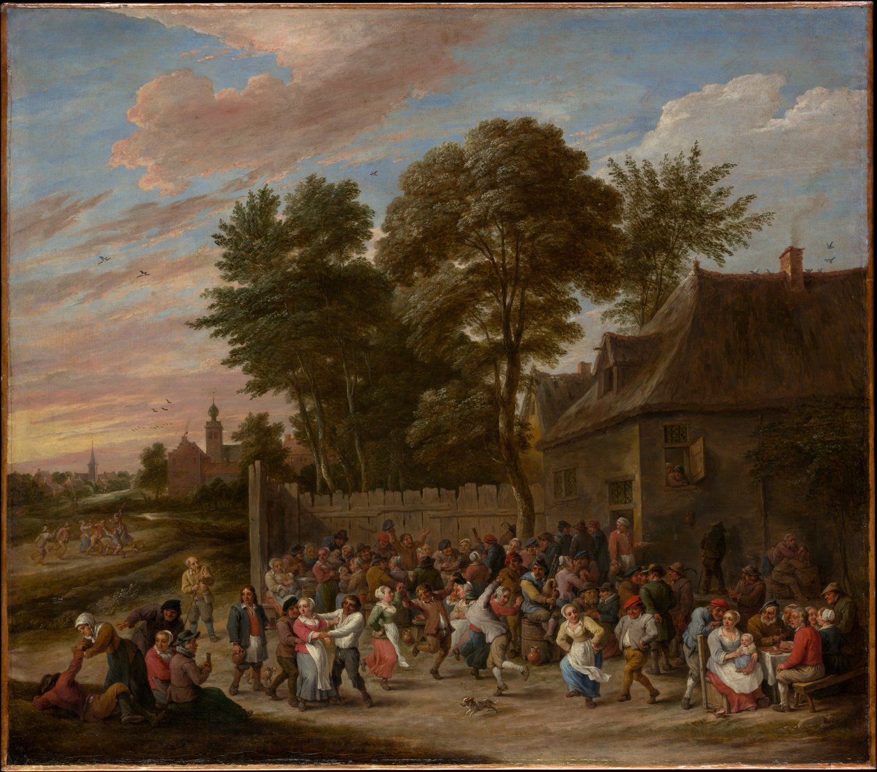 Les paysans dansent et festoient - David Teniers the Younger