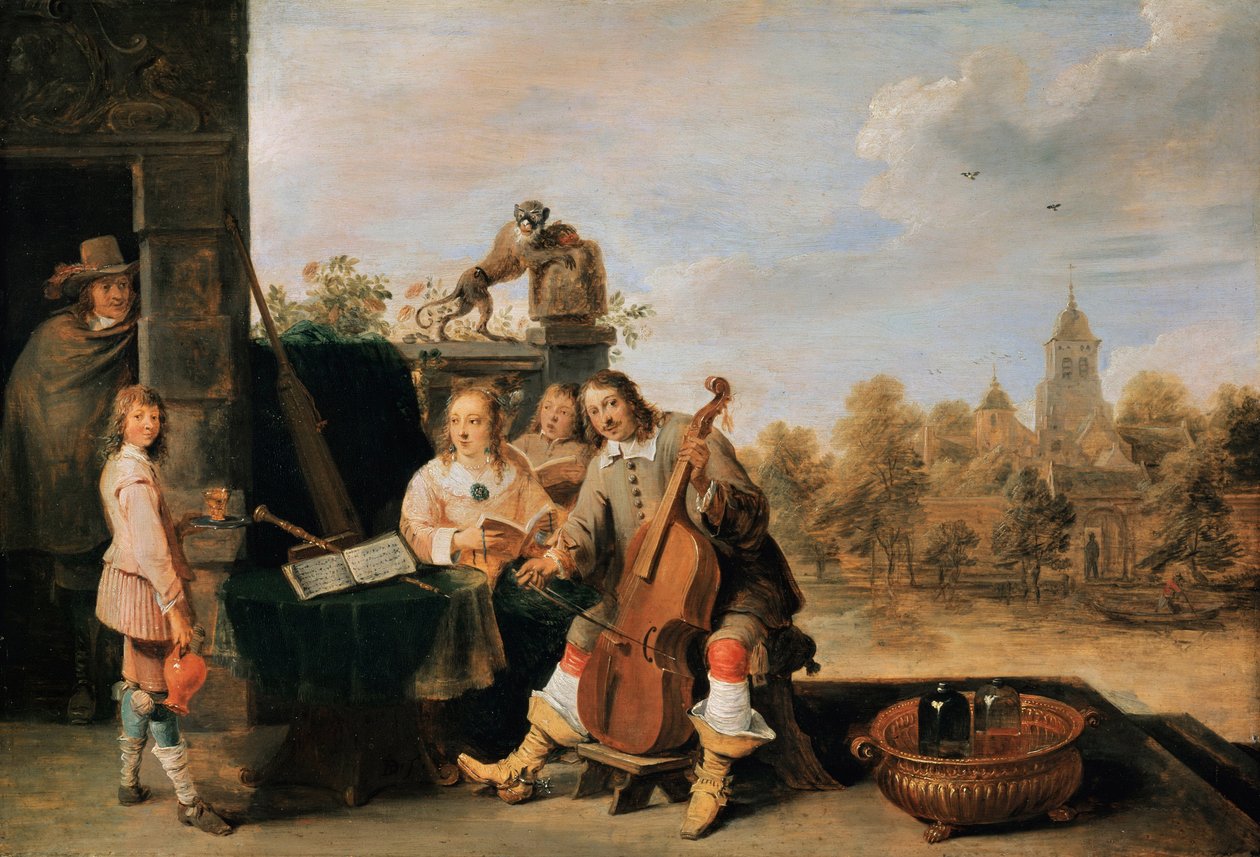 Autoportrait avec famille - David Teniers the Younger