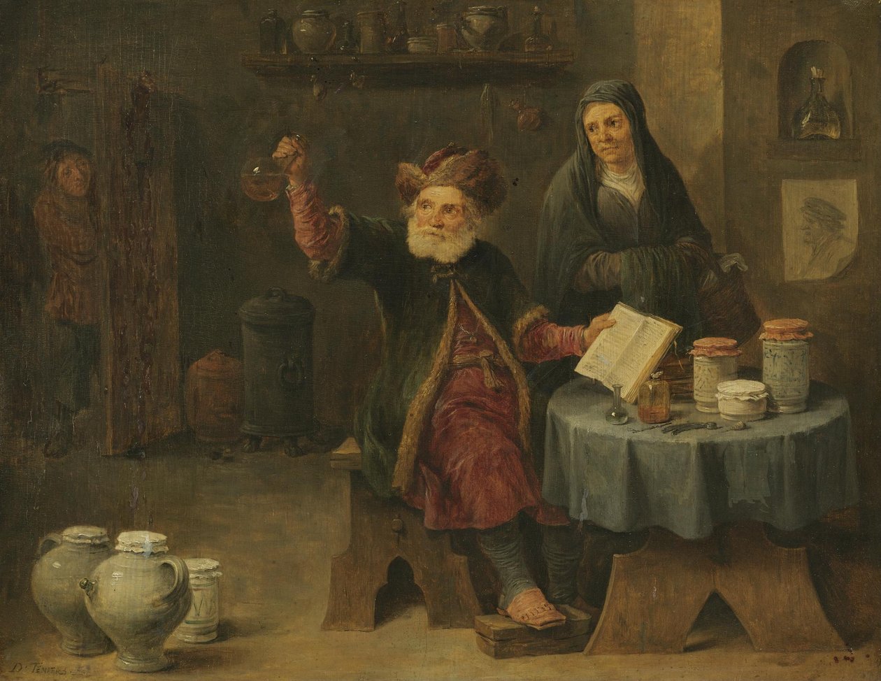 La visite chez le médecin - David Teniers the Younger