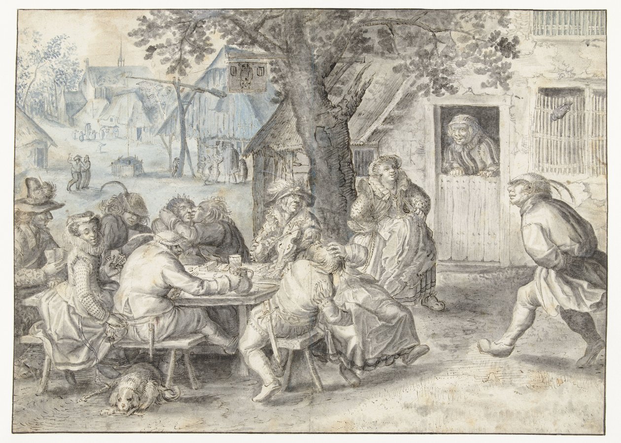 Paysans festifs, soldats et prostituées - David Vinckboons (I)
