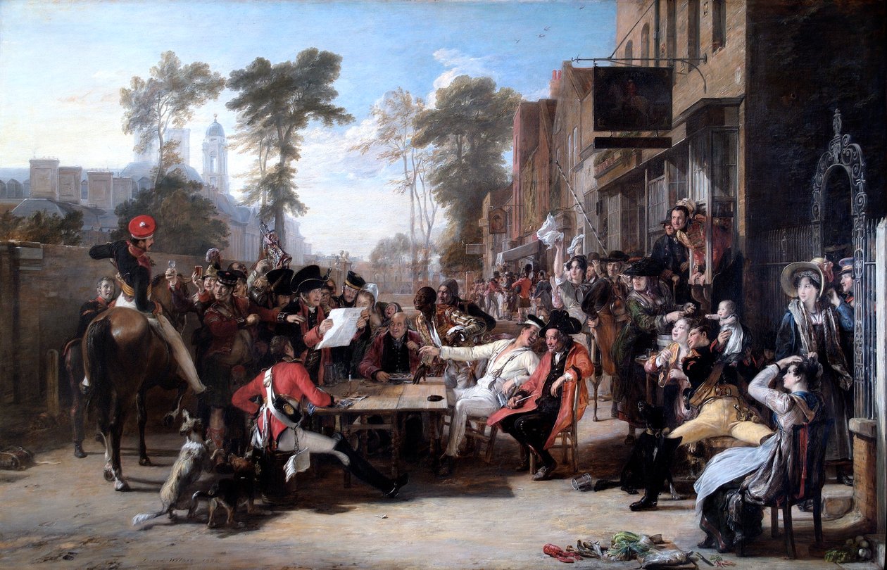 Les pensionnaires de Chelsea lisant la dépêche de Waterloo - David Wilkie