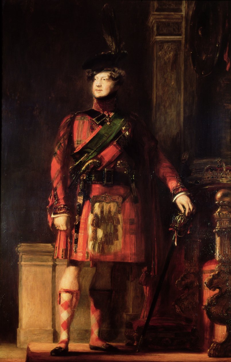 George IV en costume écossais - David Wilkie