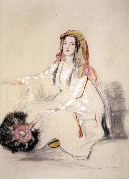 Mme Moore, Épouse du Consul Britannique à Beyrouth, en Costume Arabe - David Wilkie