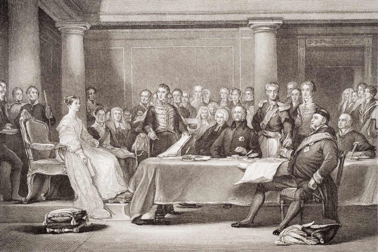 Premier Conseil de la Reine Victoria, Palais de Kensington, 21 juin 1837, de 
