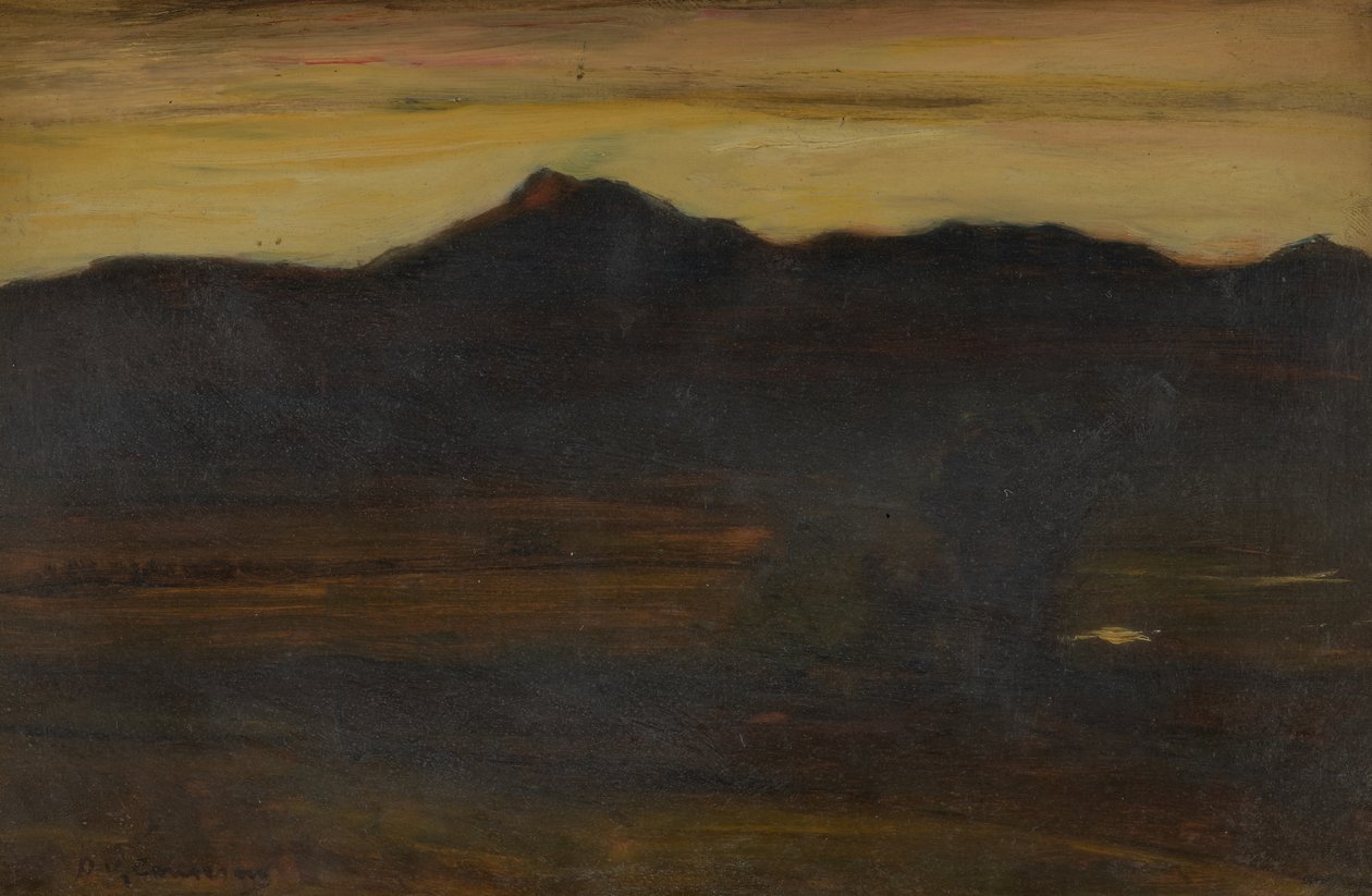 Ben Ledi, au coucher du soleil - David Young Cameron