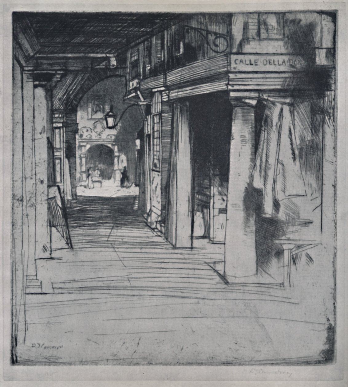Calle Della Donna, vers 1900 - David Young Cameron