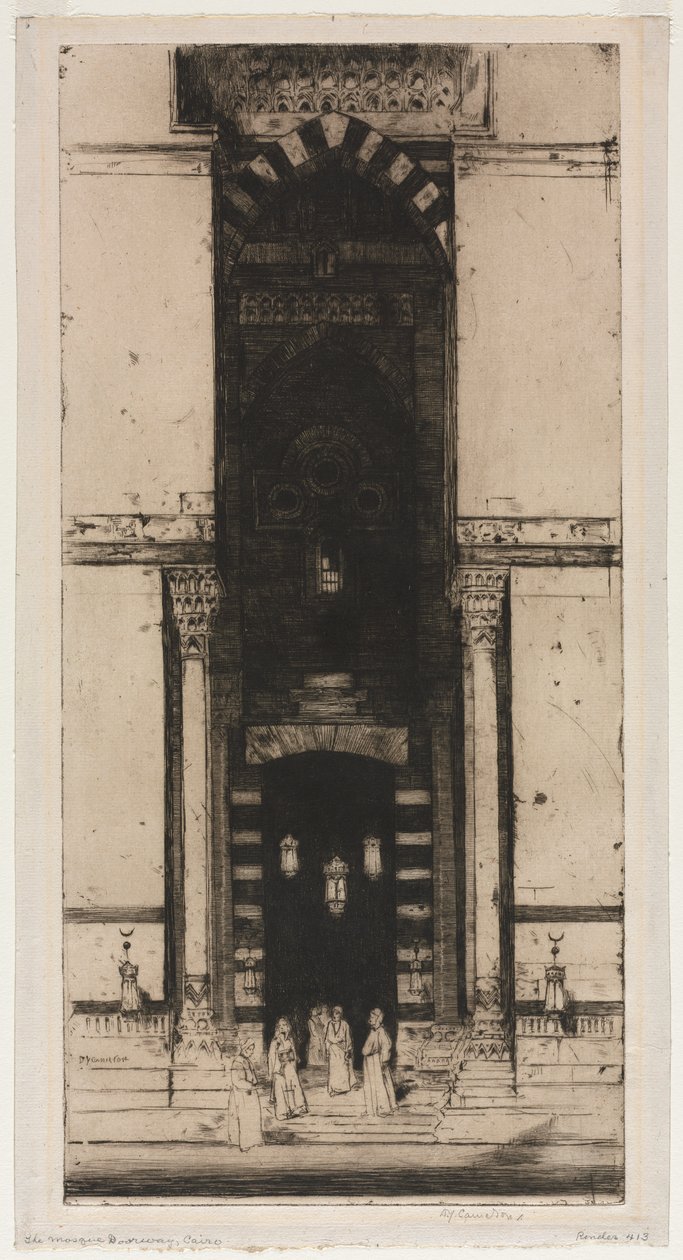 La porte de la mosquée, Le Caire - David Young Cameron