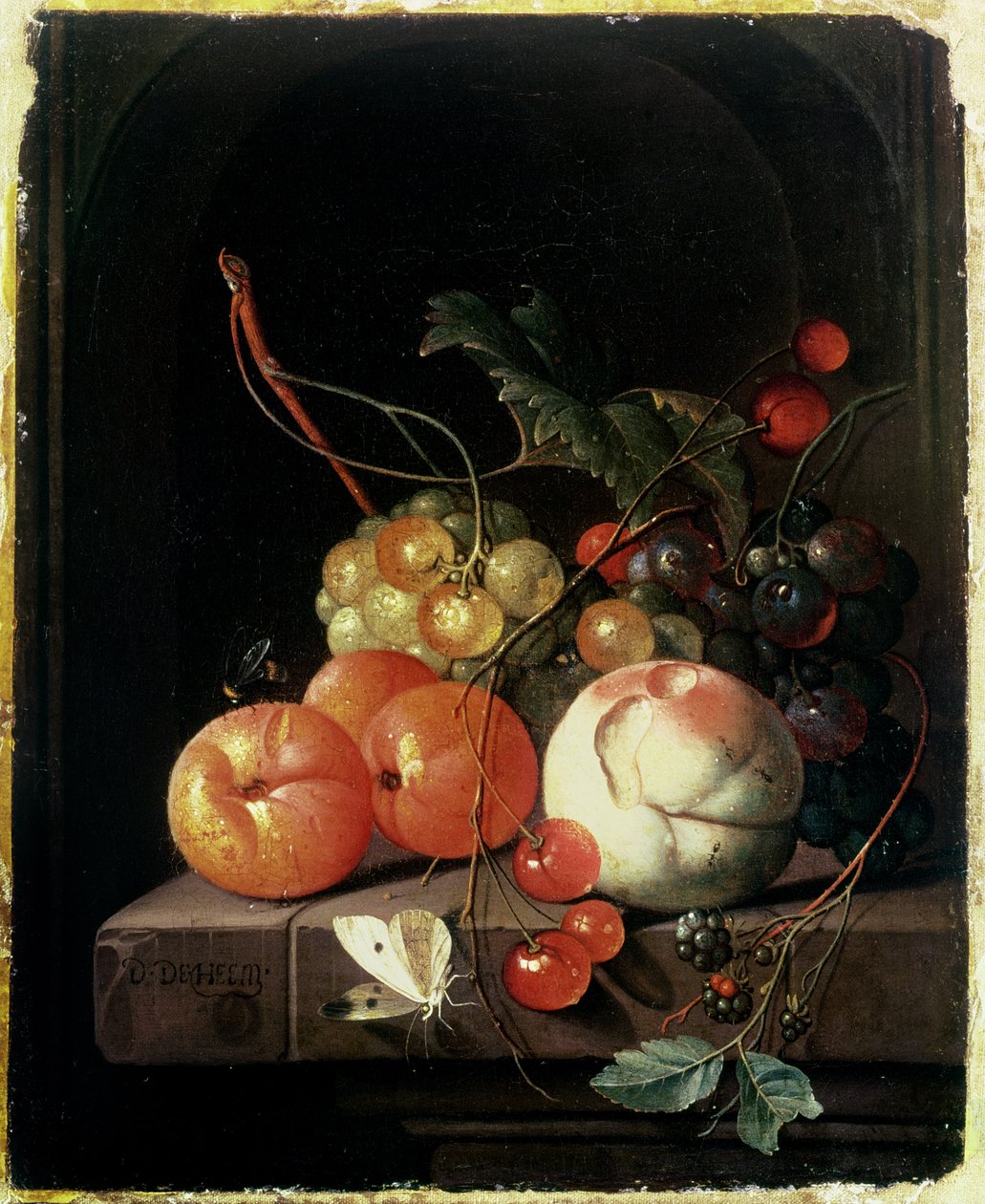Nature morte de fruits, XVIIe siècle - David de II Heem