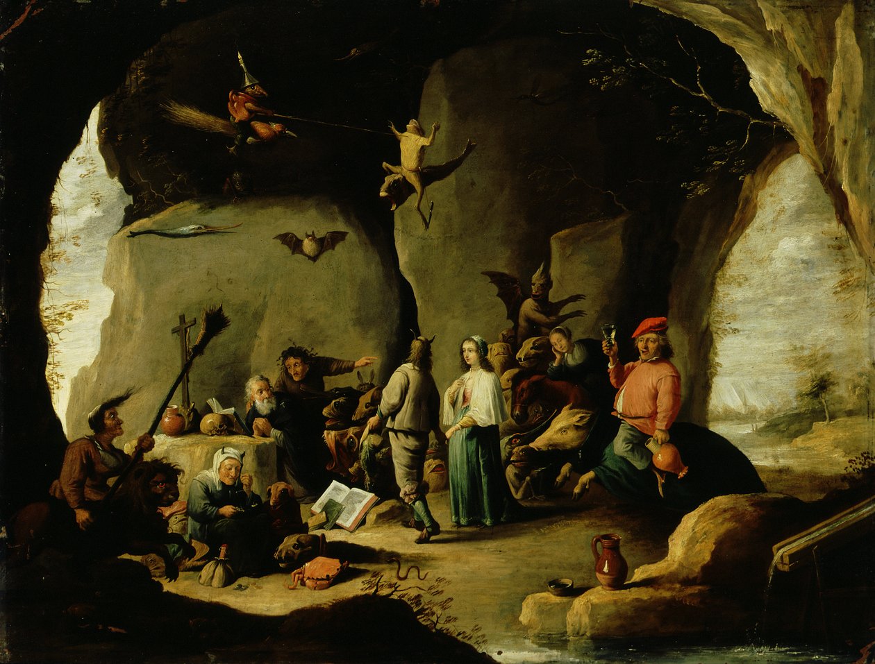 La Tentation de Saint Antoine - David the Younger (attr. to) Teniers