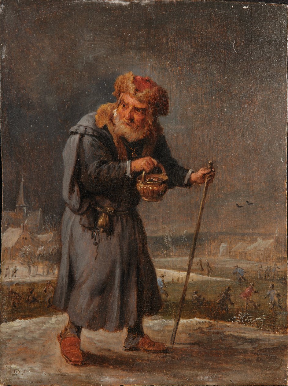 Une allégorie des quatre saisons : Hiver - David Teniers the Younger