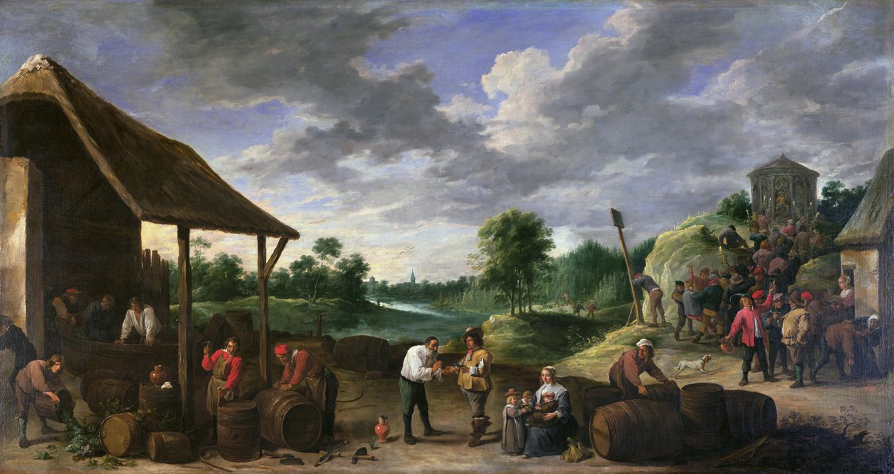 La récolte du vin - David Teniers the Younger