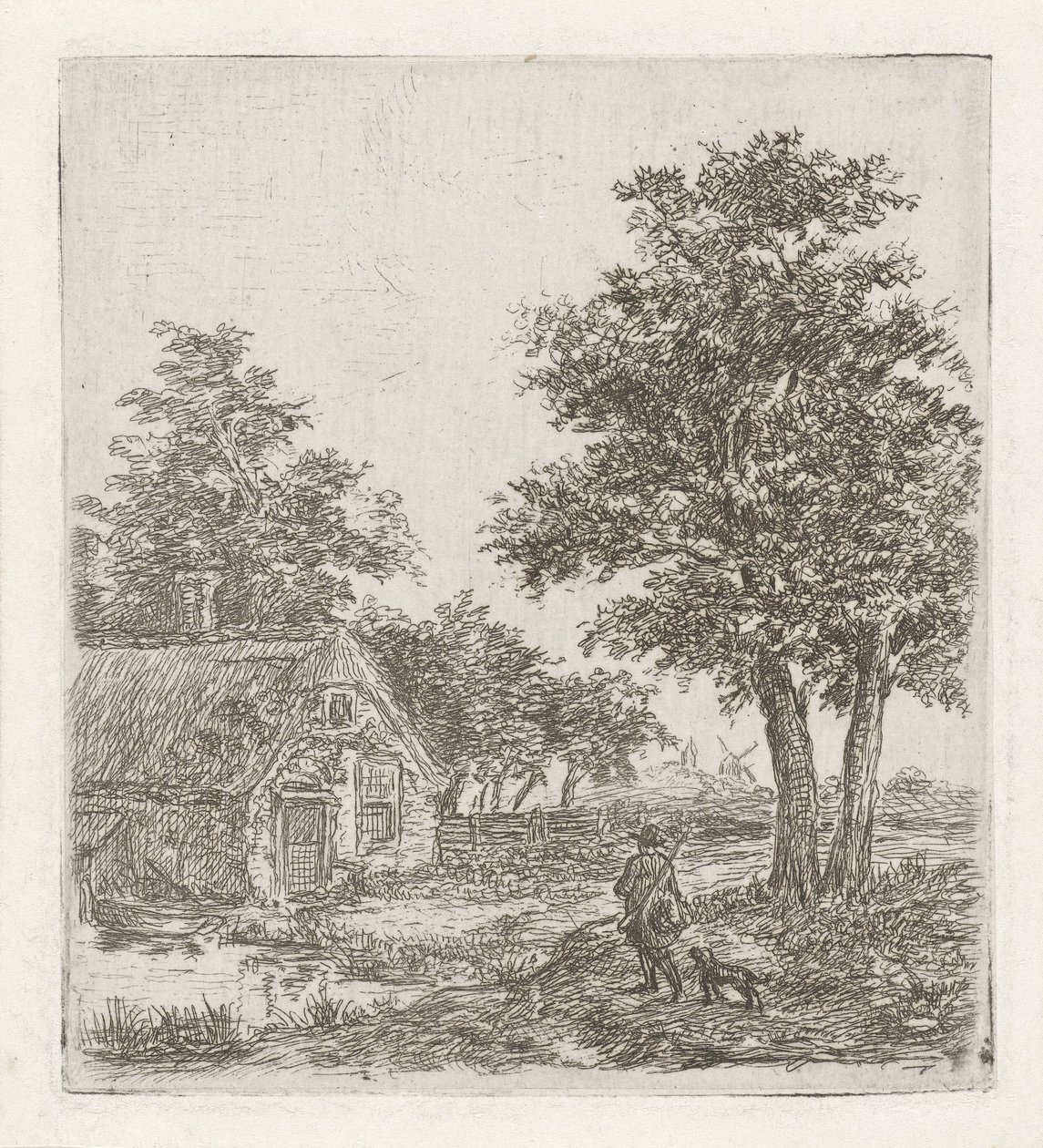 Chasseur dans un paysage - David van der Kellen