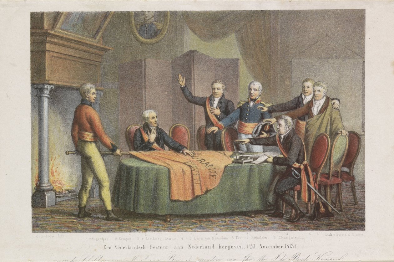 Acceptation du Haut Gouvernement par le Triumvirat au nom du prince d