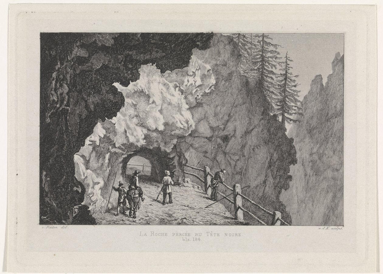 Passage dans les rochers - David van der Kellen