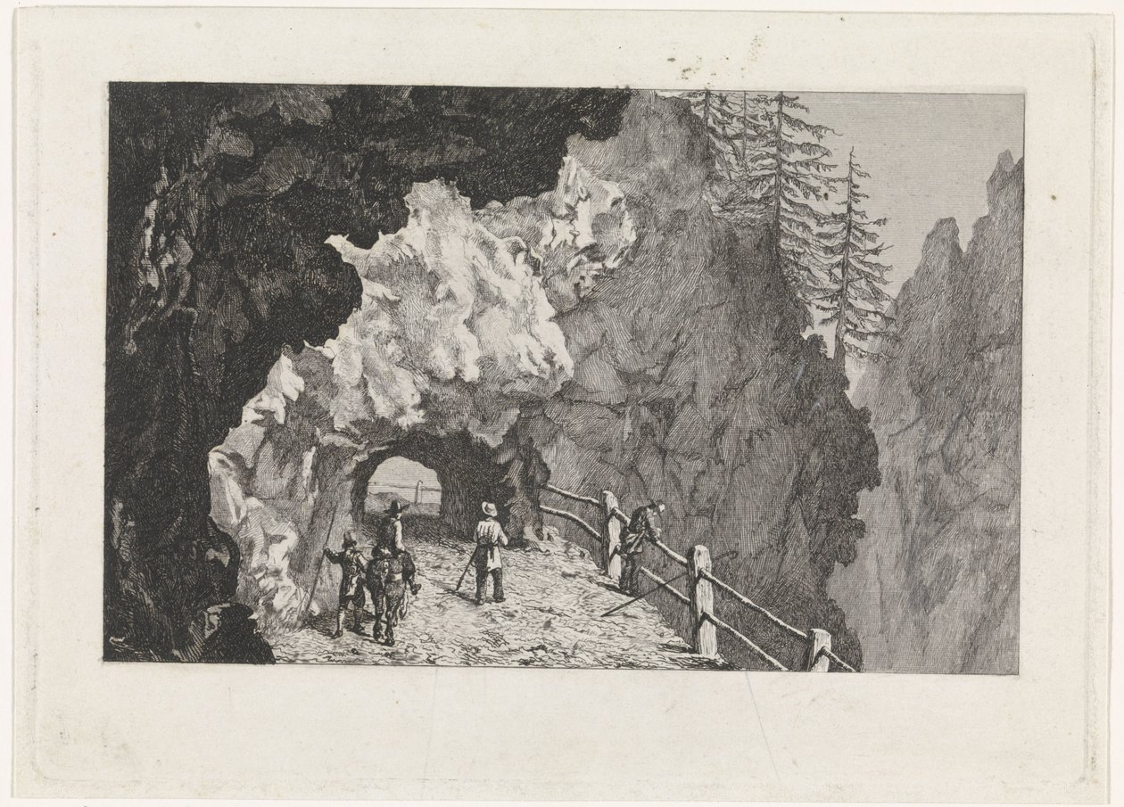 Passage dans les rochers - David van der Kellen