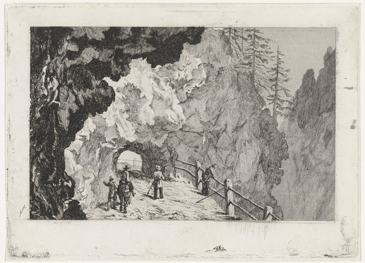 Passage dans les rochers - David van der Kellen
