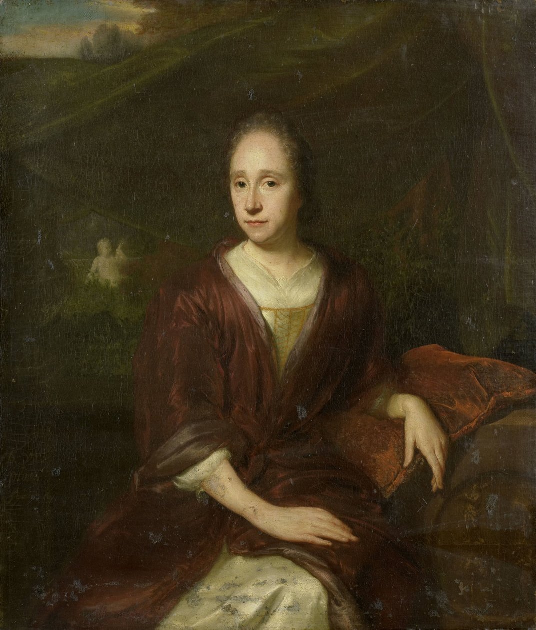 Portrait de Margaretha Nelis (1652-1705), deuxième épouse de Casparus Commelin - David van der Plas