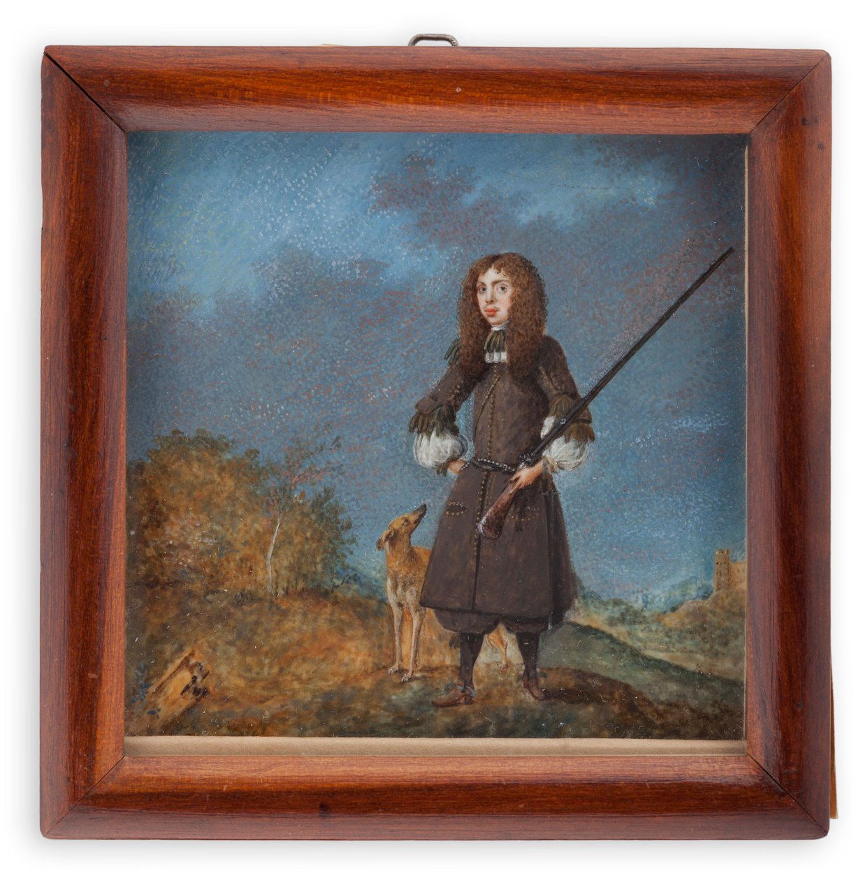 Chasseur (Charles XI ) avec son chien - David von Krafft