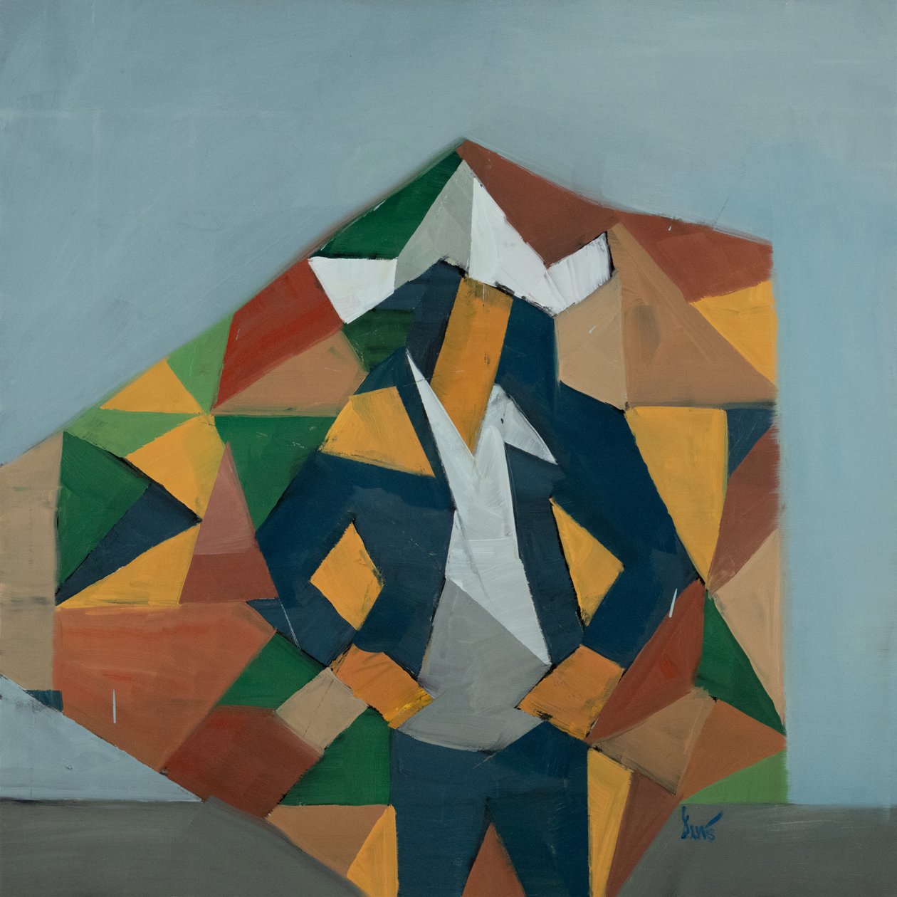 Robert Filliou 34, 2024 (huile sur lin) - Davis Lisboa