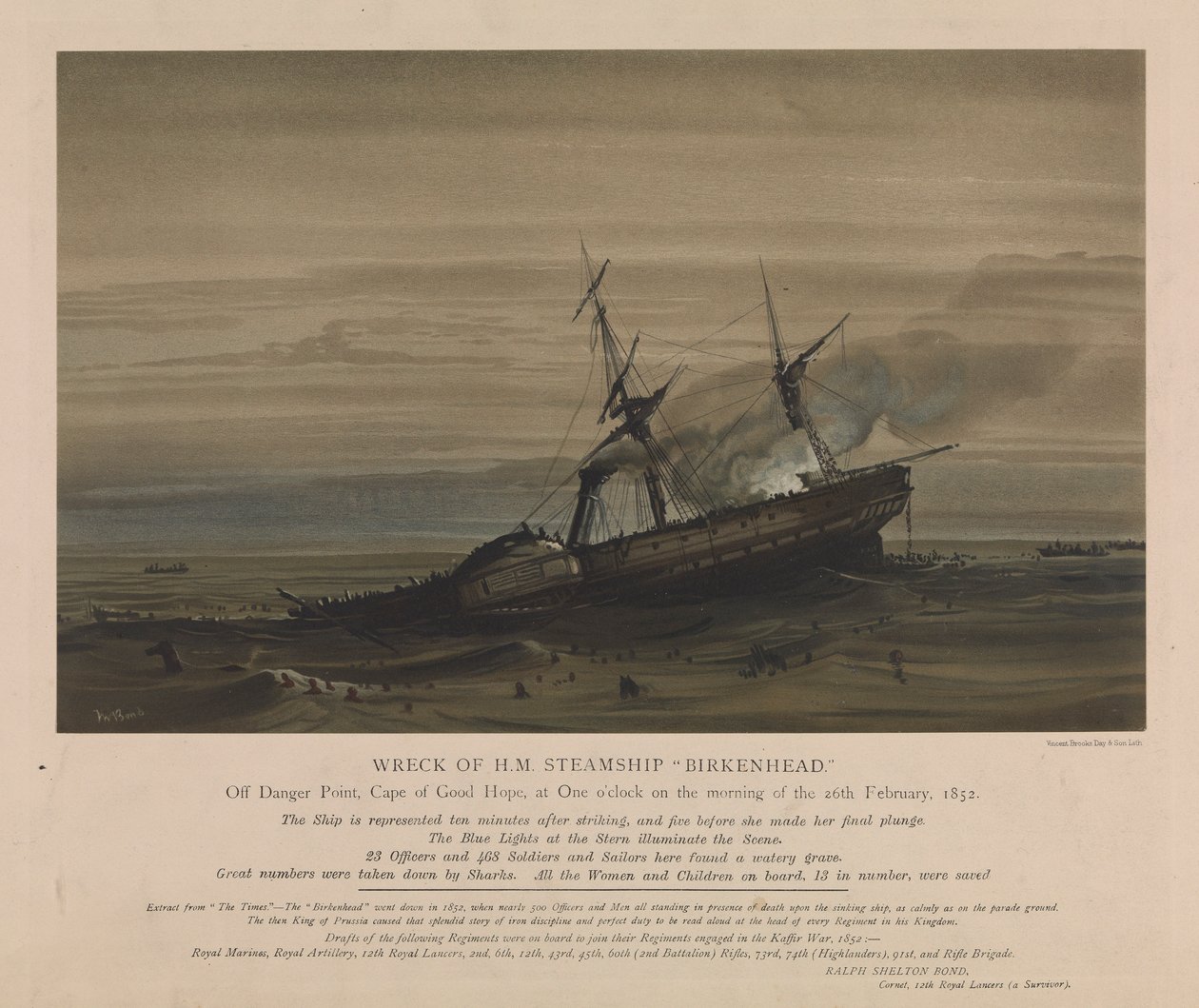 Naufrage du H.M. Steamship 