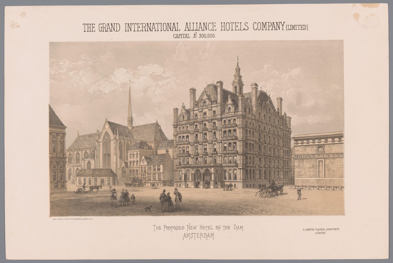 Projet pour un hôtel proposé sur le Dam à Amsterdam - Day and Co.