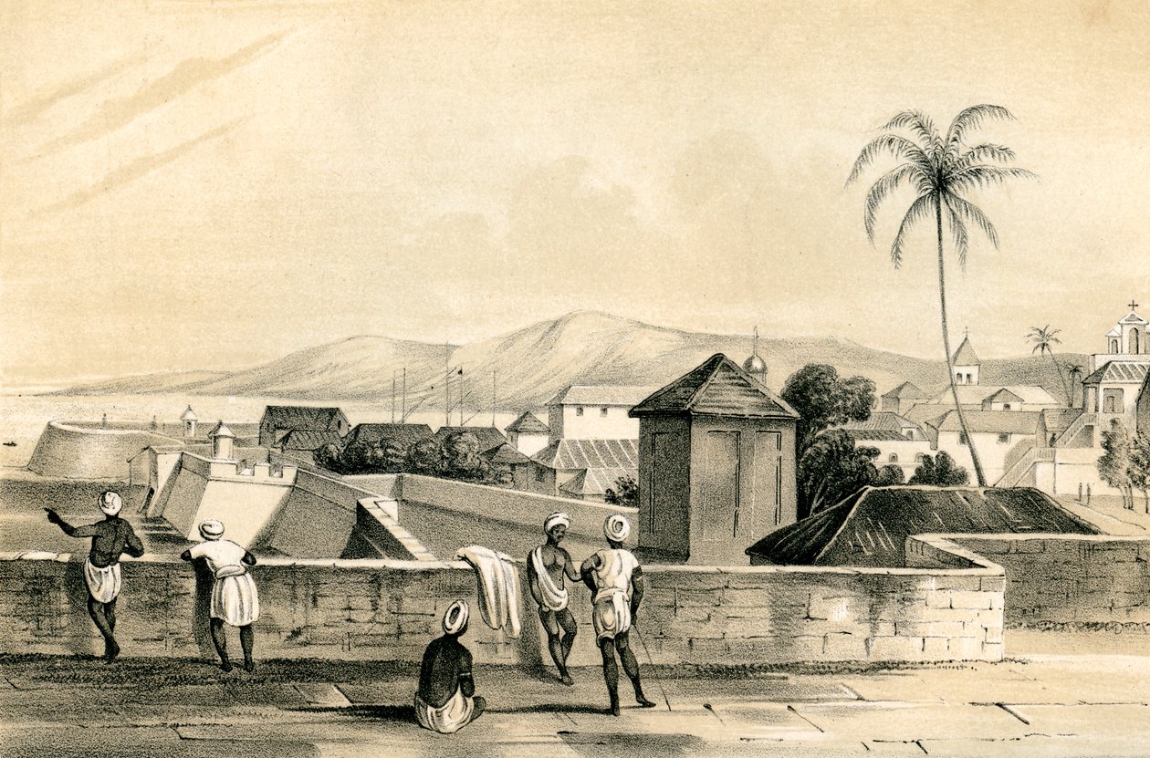 Goa, depuis le rideau supérieur, Inde, 1847 - Dean and Co
