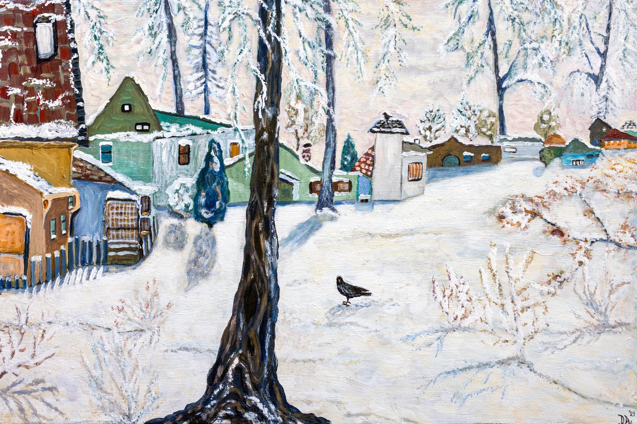 Creston Snow, 2024 (acrylique sur toile) - Deborah Eve Alastra