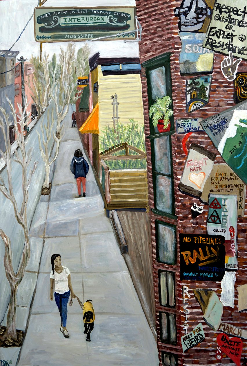 InterUrban, 2016 (acrylique sur toile) - Deborah Eve Alastra