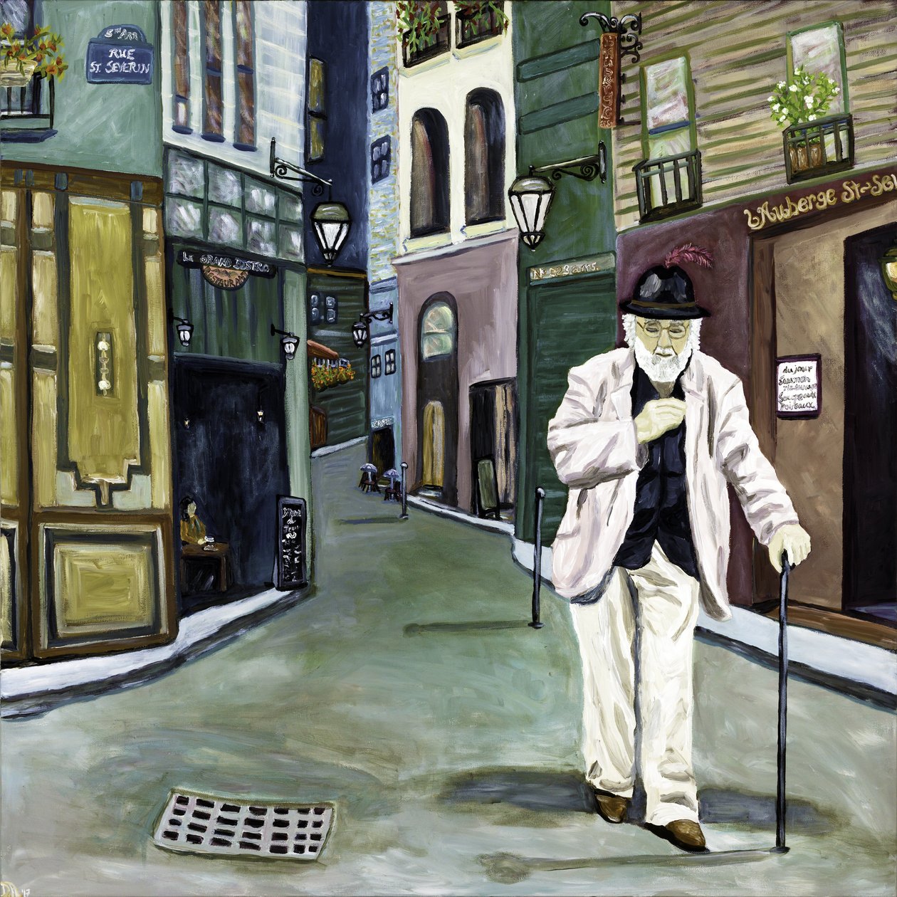 Parisien, 2018 (acrylique sur toile) - Deborah Eve Alastra