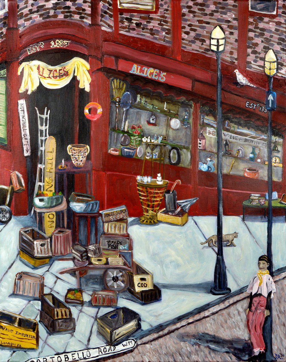 Portobello Road, 2020 (acrylique/moyen) - Deborah Eve Alastra