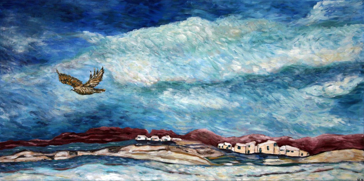 Ciel du sud-ouest, 2015 (acrylique sur toile) - Deborah Eve Alastra