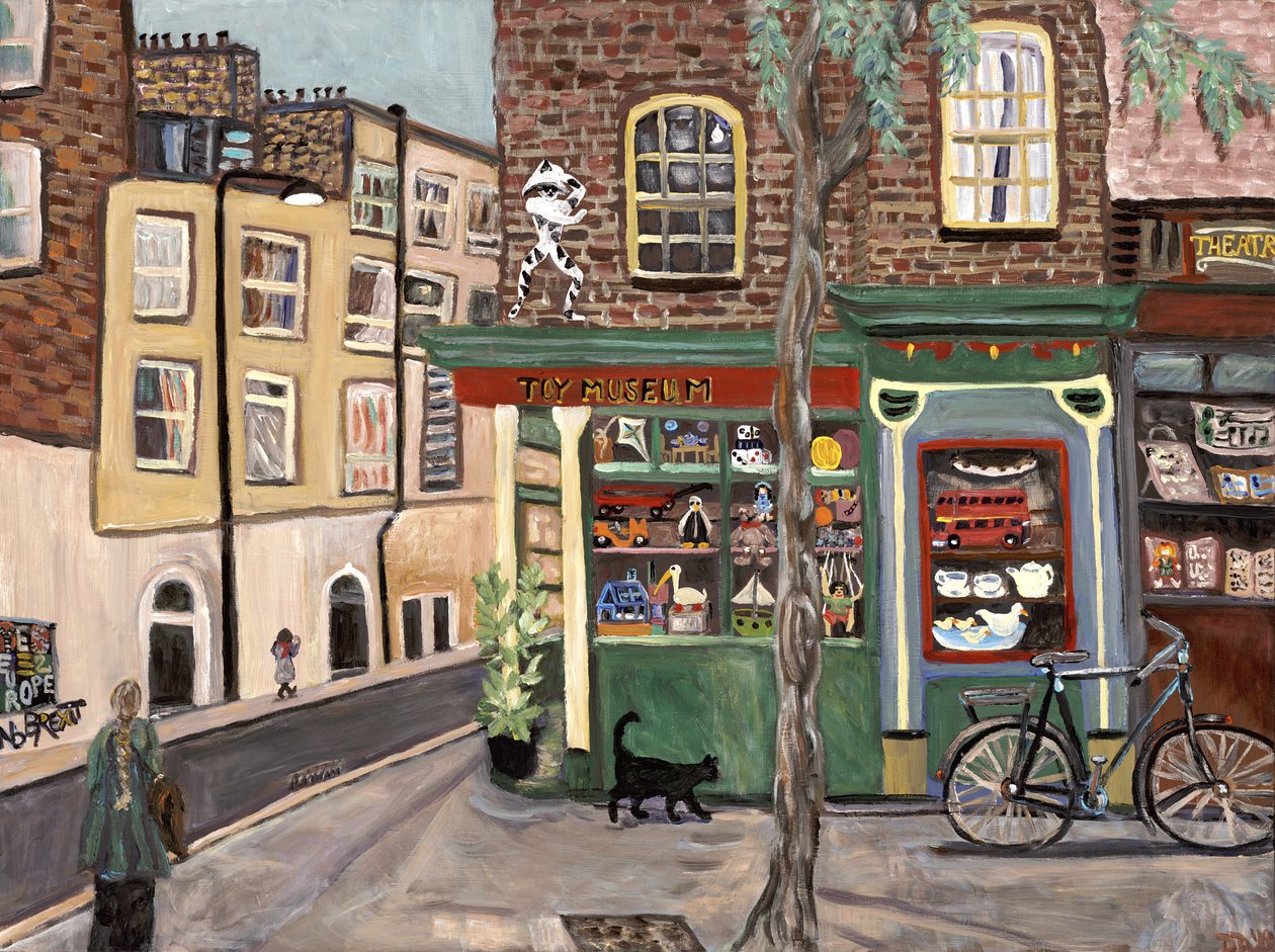 Musée du jouet, 2019 (acrylique sur toile) - Deborah Eve Alastra