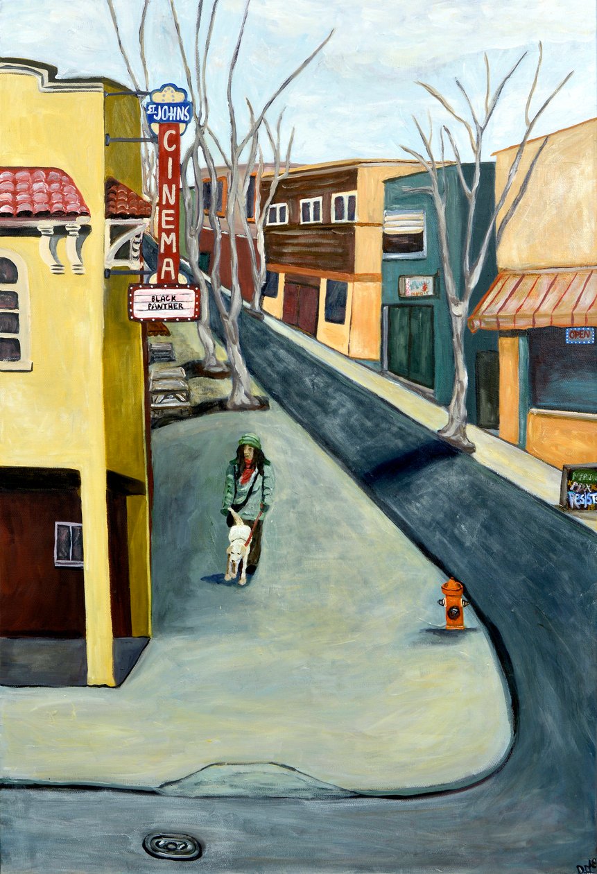 Winter St. Johns, 2016 (acrylique sur toile) - Deborah Eve Alastra