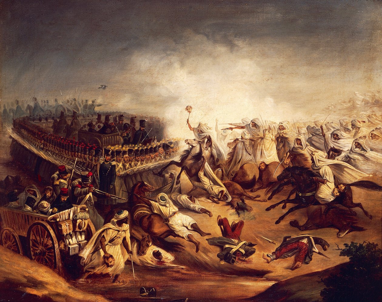 Contre-attaque algérienne à Constantine pendant les guerres coloniales, novembre 1837, d