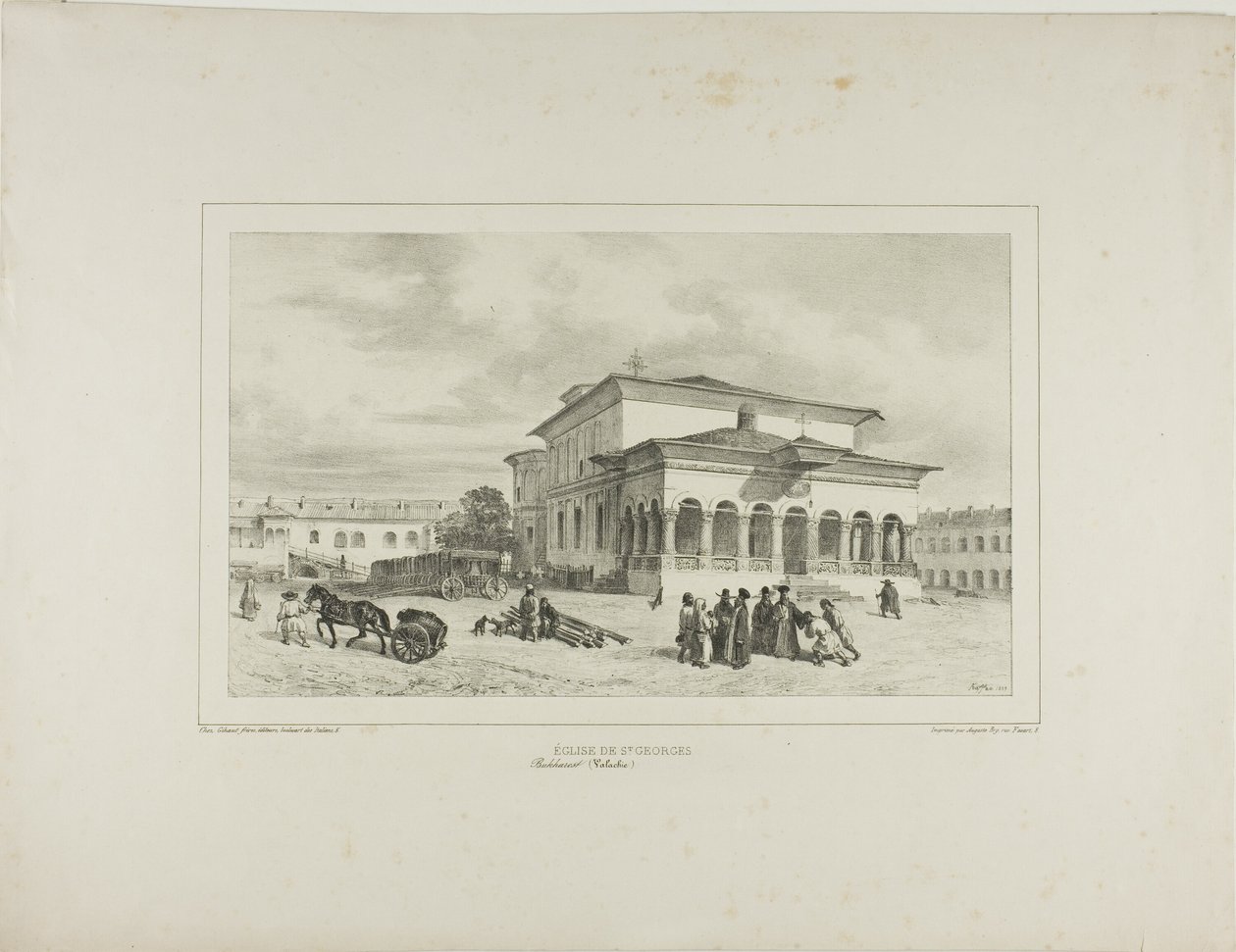Église Saint-Georges, Bucarest, Valachie, 13 juillet 1837 - Denis Auguste Marie Raffet