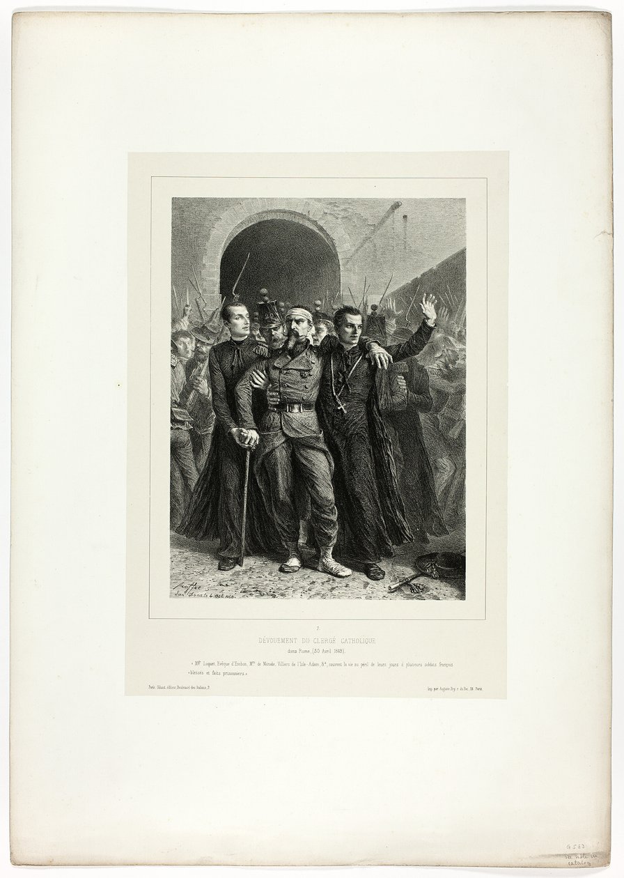 Dévotion du clergé catholique à Rome, 30 avril 1849, de Souvenirs d