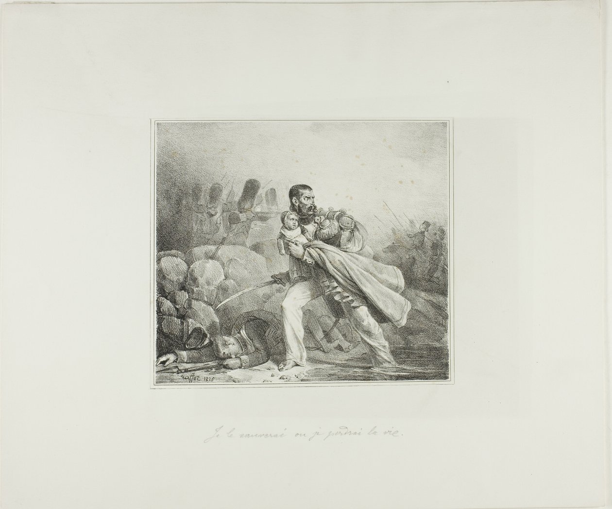 Je le sauverai ou je périrai - Denis Auguste Marie Raffet
