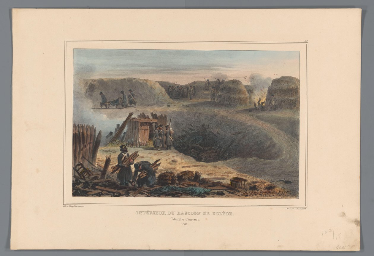 Intérieur du Bastion de Tolède (Dessins faits d