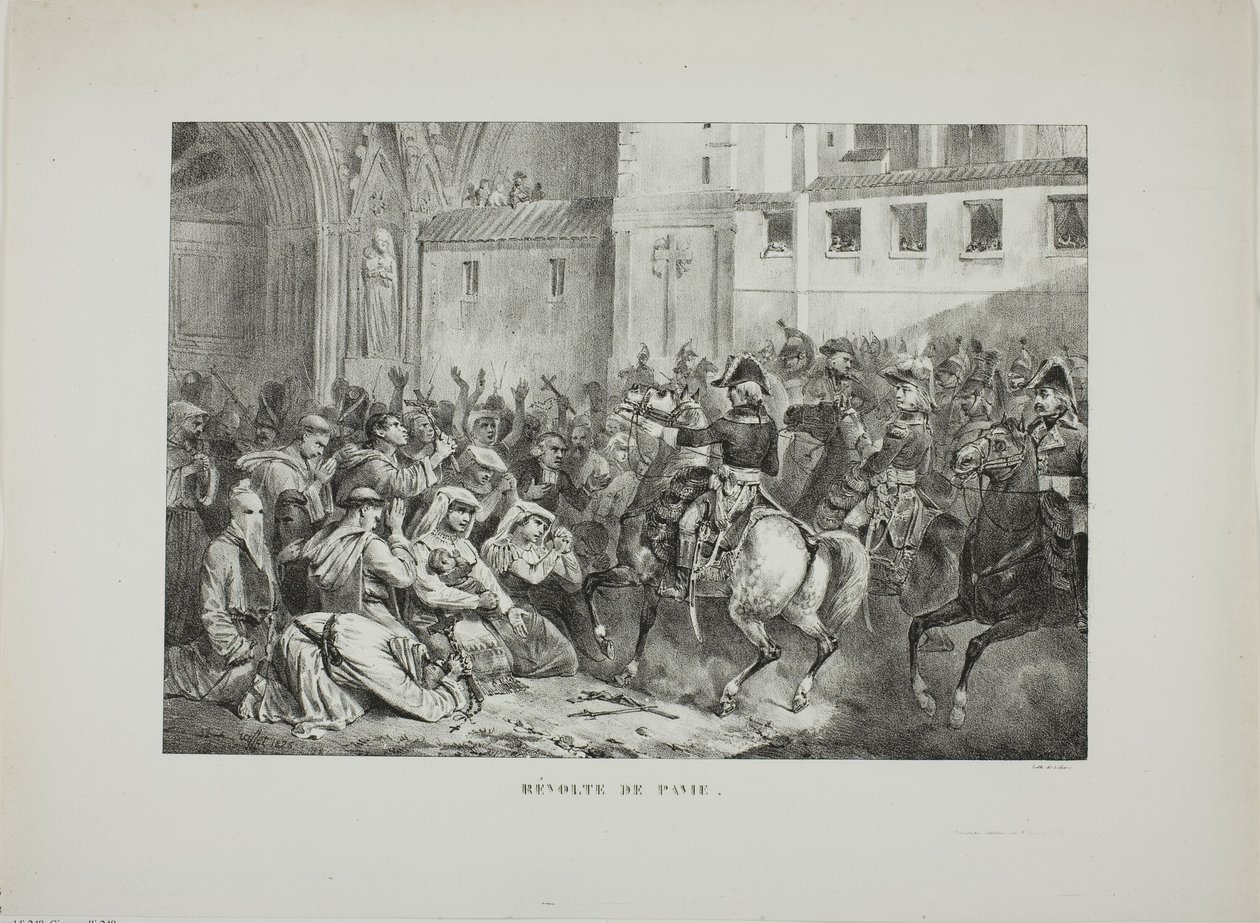 Révolte de Pavie - Denis-Auguste-Marie Raffet