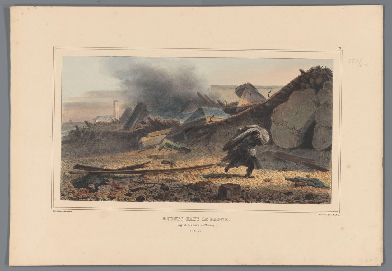 Ruines, 1832 - Denis Auguste Marie Raffet