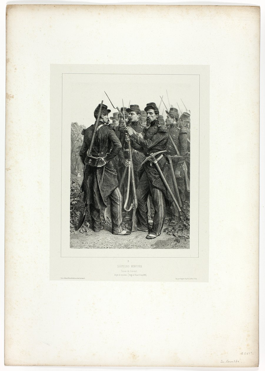 Sapeurs, de Souvenirs d’Italie : Expédition de Rome - Denis Auguste Marie Raffet
