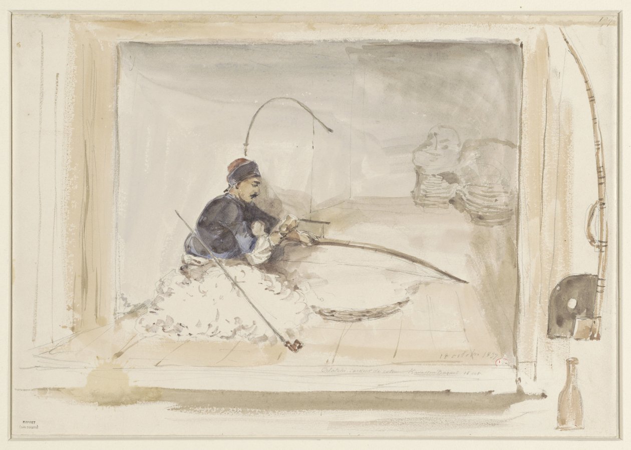 Travailleur du coton assis - Denis-Auguste-Marie Raffet