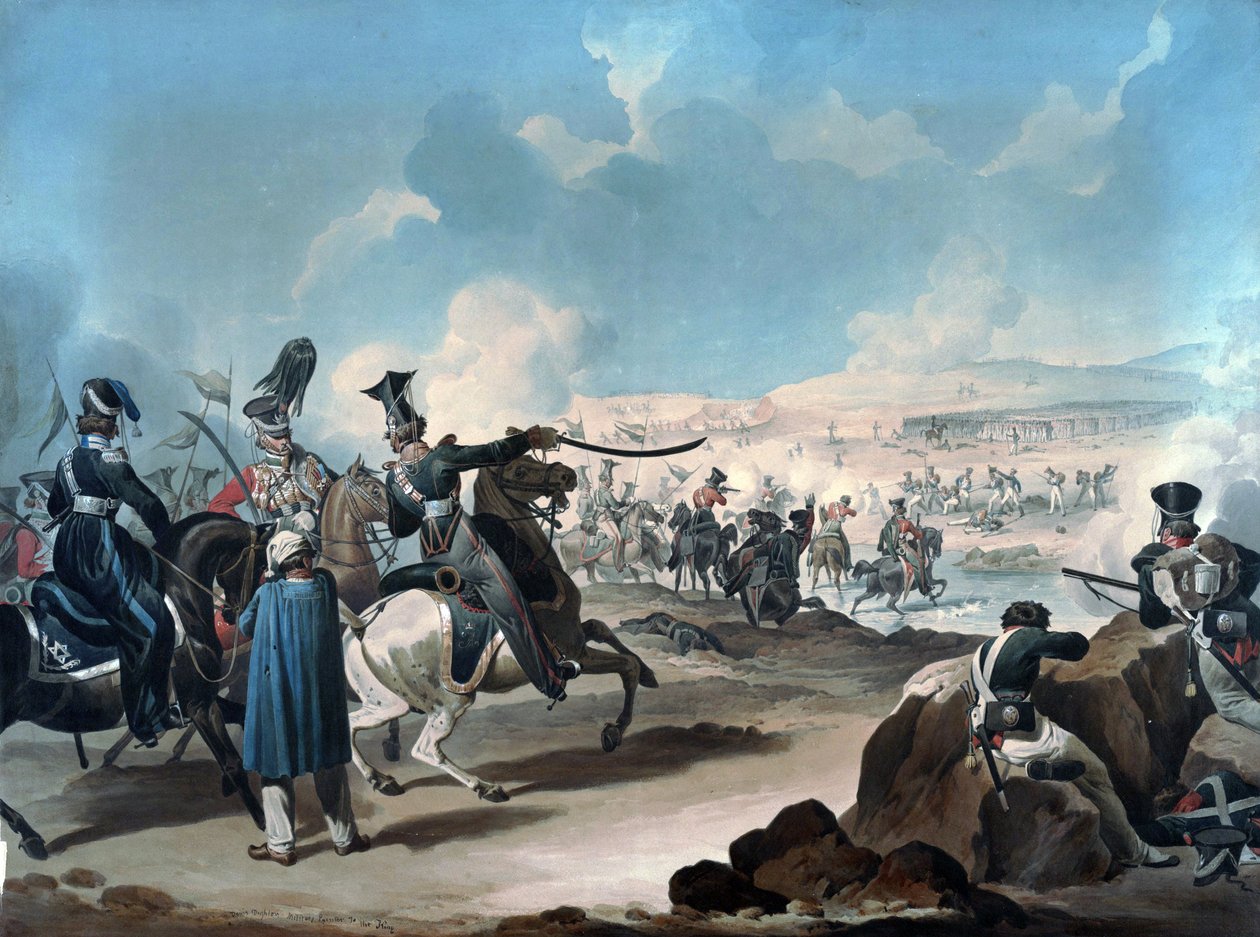 Cavalerie russe attaquant l
