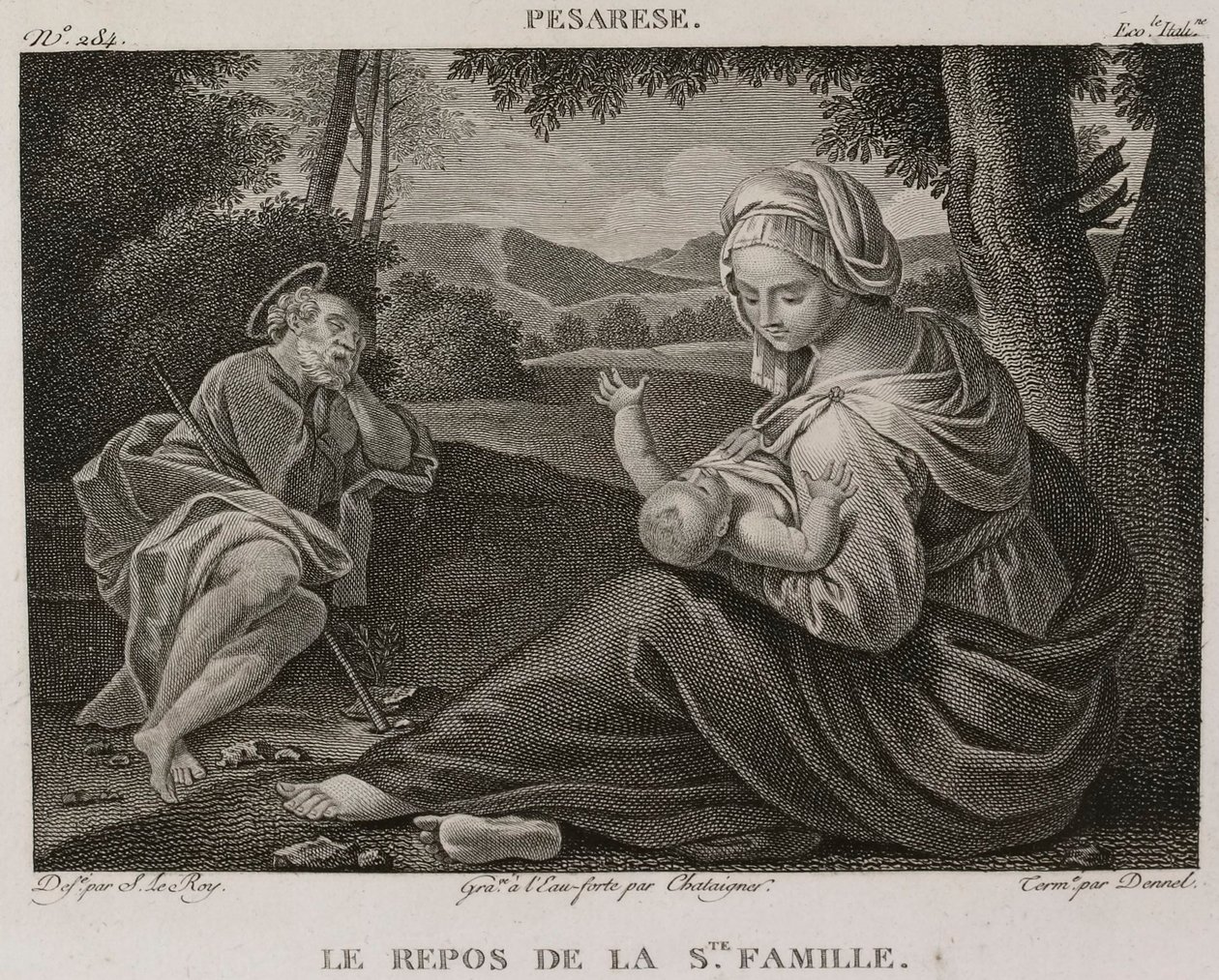 Denis-Sébastien Leroy, Chataigner et Dennel - Le Repos de la sainte Famille, d