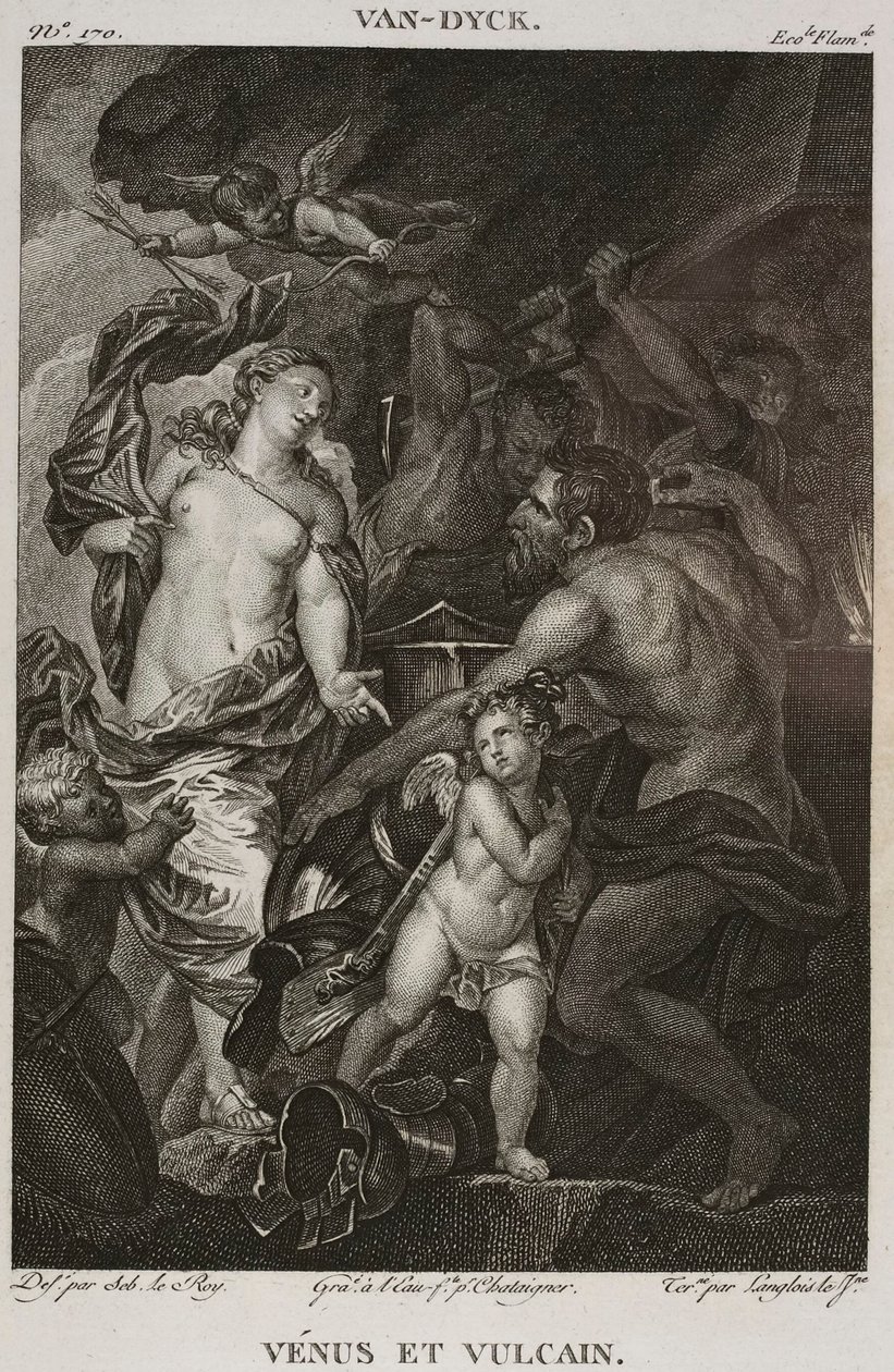 Denis-Sébastien Leroy, Chataigner et Langlois le jeune - Vénus et Vulcain, d