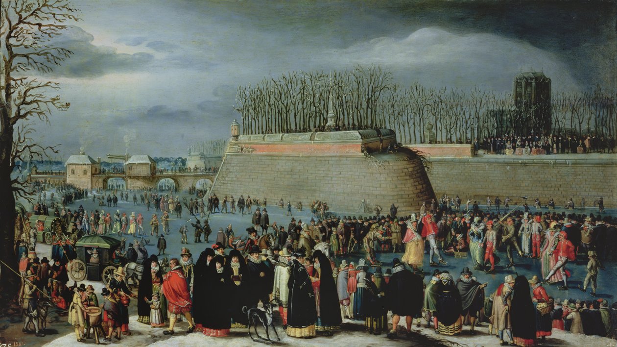 Patinage pendant le Carnaval - Denys van Alsloot
