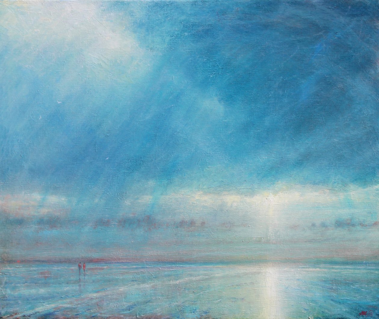 Orage sur la plage de Holkham, 2018 - Derek Hare